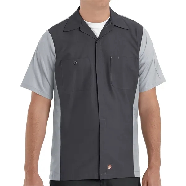 Red Kap Men's Short Sleeve Automotive Crew Shirt