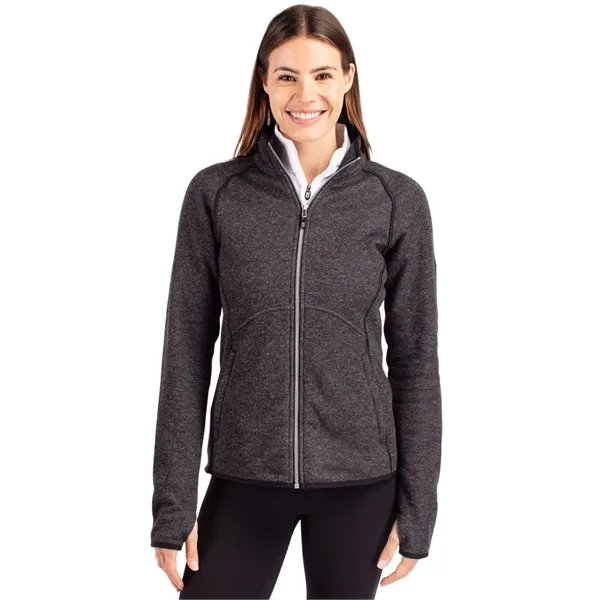 Cutter & Buck Mainsail Sweater-Knit Womens Full Zip Jacket