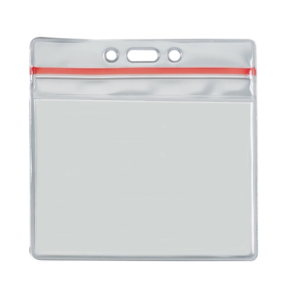 Horizontal Blank Vinyl Pouch with Zipper