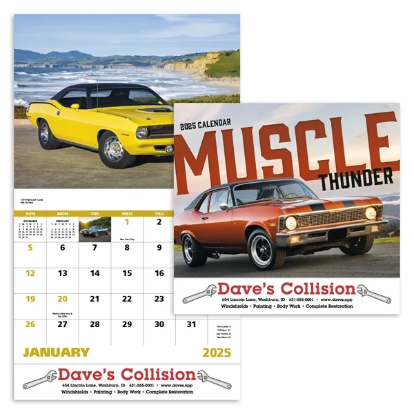 Good Value™ Muscle Thunder - Stapled Calendar