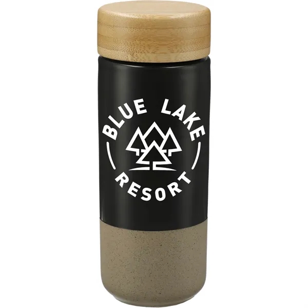 Arlo Ceramic Tumbler with Bamboo lid 11oz