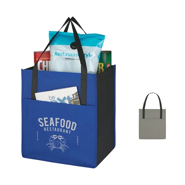 Non-Woven Shopper's Pocket Recycled Tote Bag