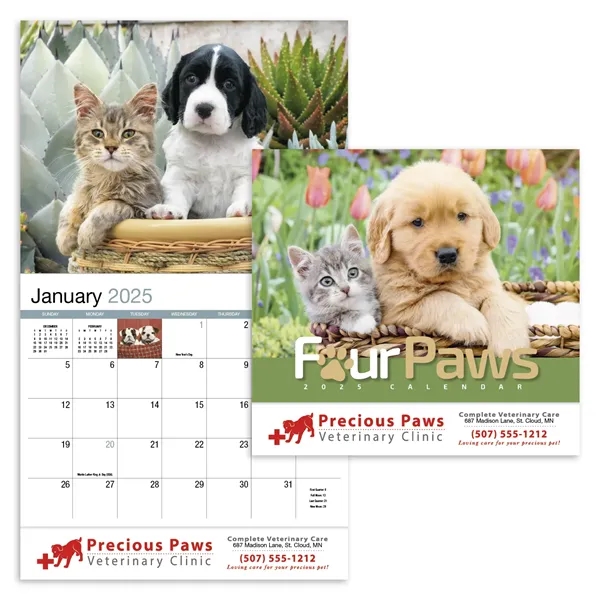 Products Four Paws Appointment Calendar - Stapled