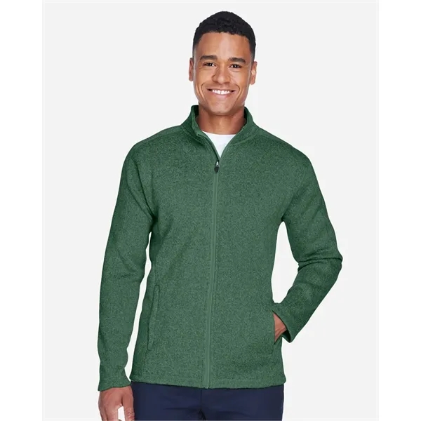 Devon & Jones Men's Bristol Full-Zip Sweater Fleece Jacket