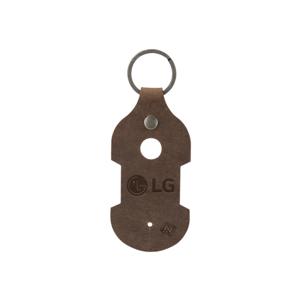 RYDER Leather Earbud Keychain