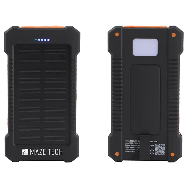 Fusion 5000mAh Solar-Charging Power Bank