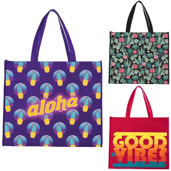 Universal Source® Laminated Non-Woven Landscape Tote