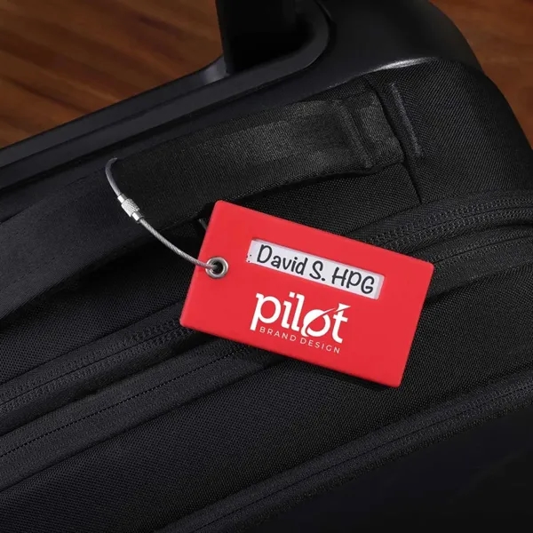 Silicone Luggage Tag with a Smart Tag Slot