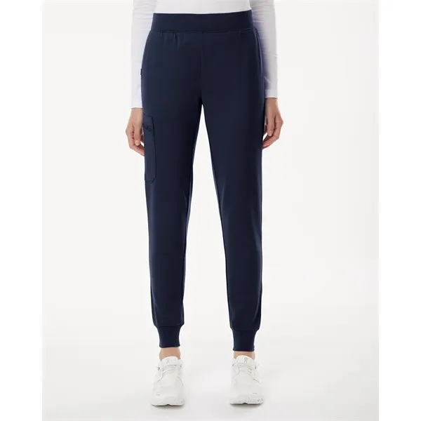 Jaanuu Women's Petite Sizes Rubi Ultrasoft Scrub Joggers