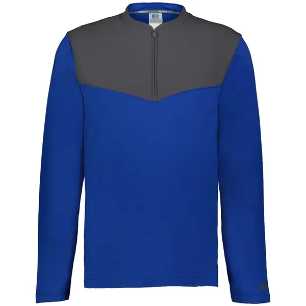 Russell Athletic Unisex Sideline Grid Fleece Quarter-Zip ...