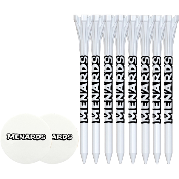 Golf Tee Pack With Flytee Tees And Ball Markers