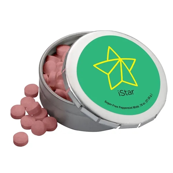 Large Round Mint Push Tin