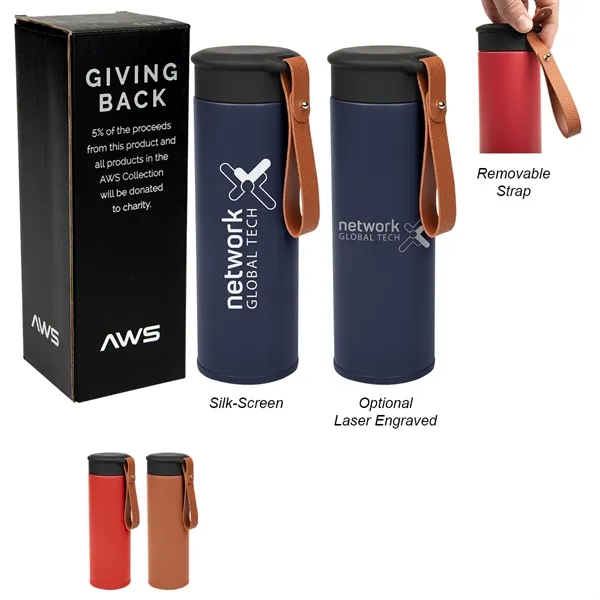 14 Oz. AWS Conrad Stainless Steel Bottle