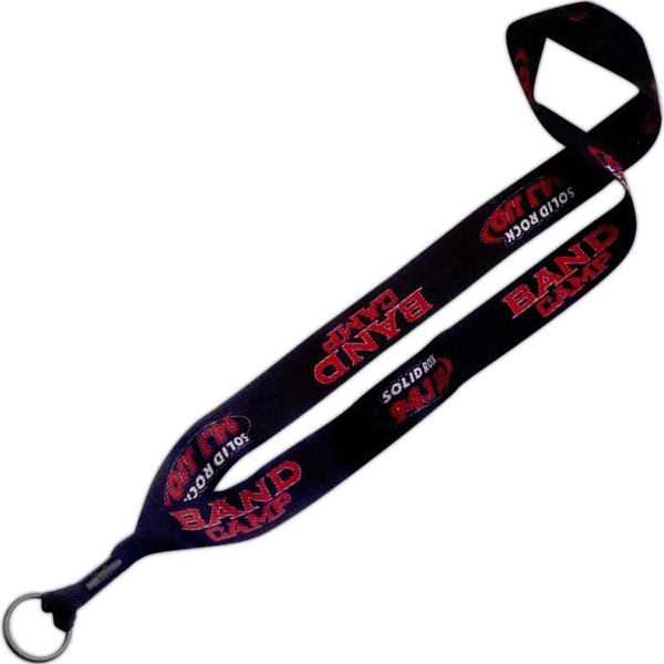 1" Polyester Waffle Weave Dye Sublimated Lanyard
