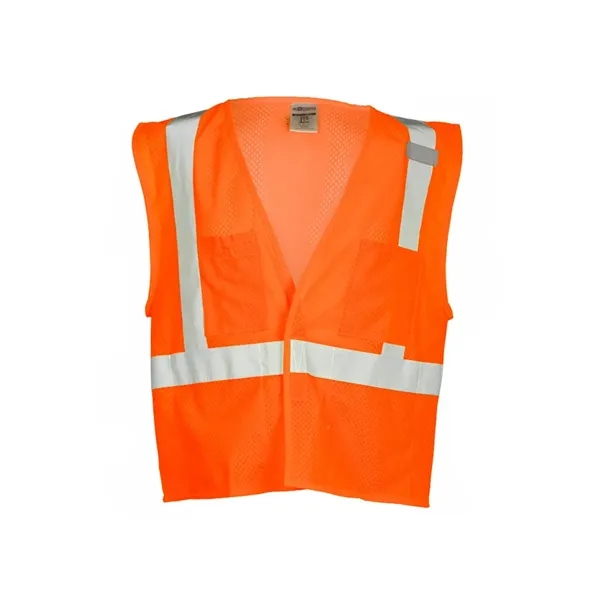 Kishigo Unisex 4 Pocket Hook-and-Loop Mesh Vest