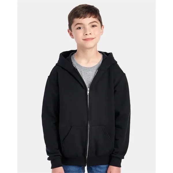 JERZEES Youth NuBlend® Full-Zip Hooded Sweatshirt