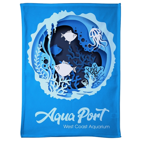 Light-Weight Brushed Fleece Blanket 30-x 40- 300GSM - Full C