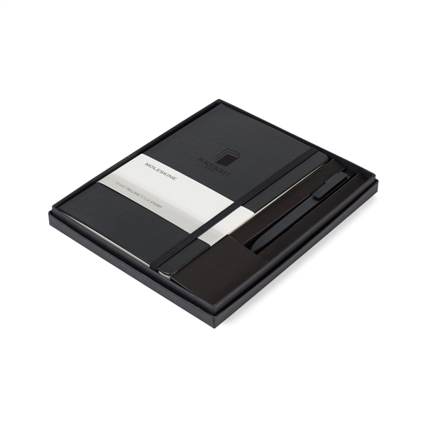 Moleskine® Large Notebook and GO Pen Gift Set