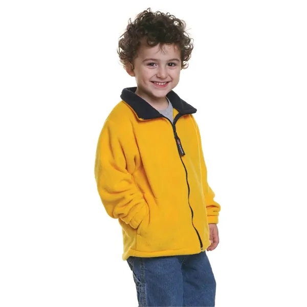 Bayside Youth USA-Made Full-Zip Fleece Jacket
