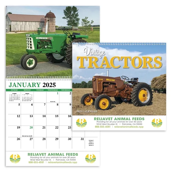 Products Vintage Tractors Appointment Calendar - Spiral