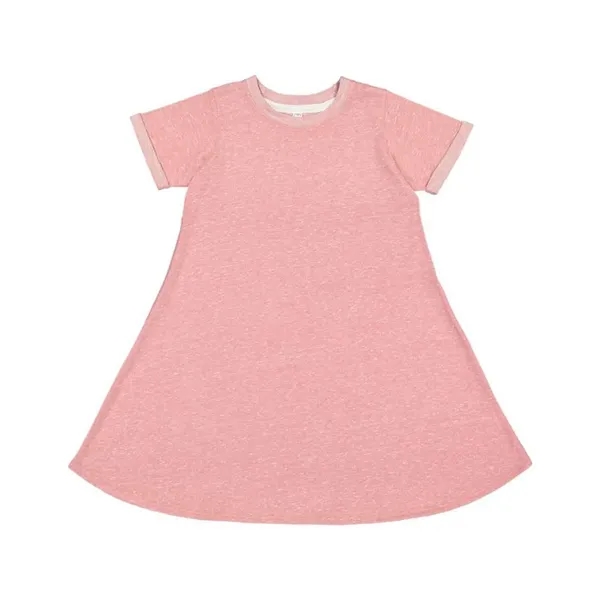 LAT Toddler Harborside Melange French Terry Twirl Dress