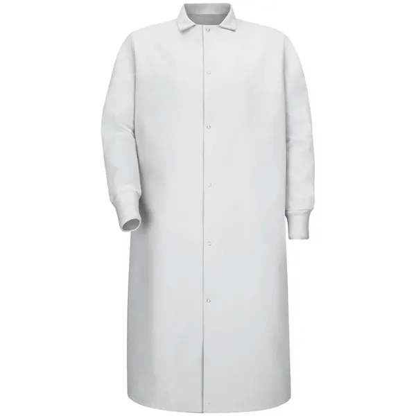Red Kap Unisex Gripper-Front Pocketless Butcher Coat With...