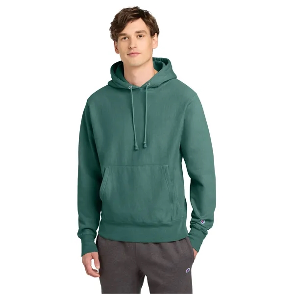 Champion Reverse Weave Garment-Dyed Hooded Sweatshirt.