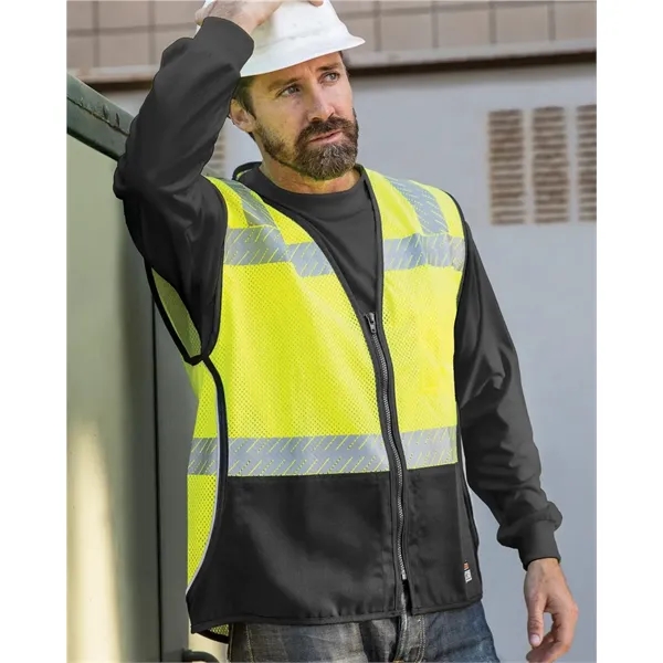 Kishigo Unisex Premium Black Series® FR Black Bottom Mesh...