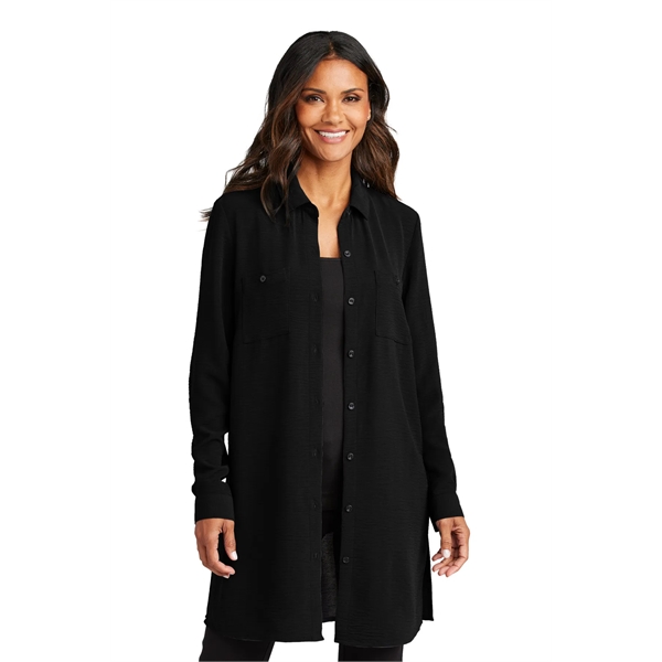 Port Authority Women's Textured Crepe Long Tunic