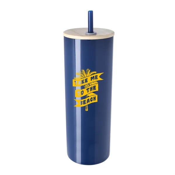 Good Value™ Double-Wall Stainless Steel Tumbler with Bamb...