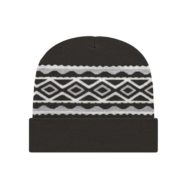 CAP AMERICA USA- Made Diamond Cuffed Beanie