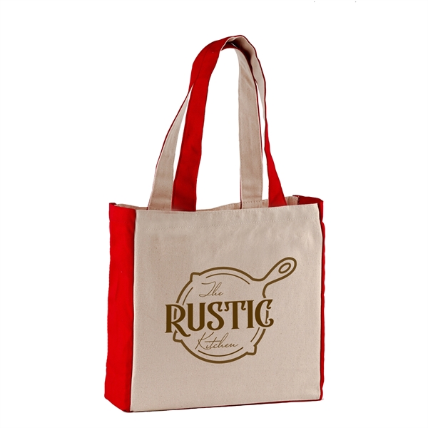 10 oz. Cotton Canvas Tote Bag - 12" x 12" x 4-1/2"