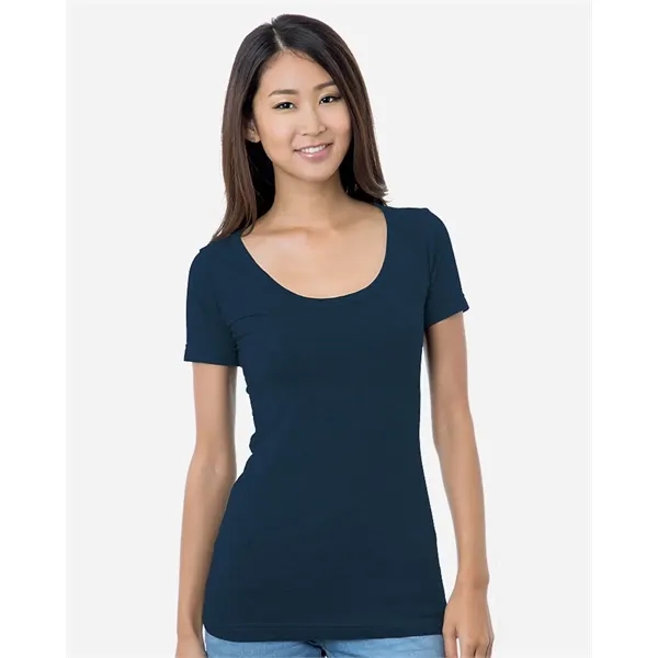 Bayside Women's USA-Made Scoop Neck T-Shirt