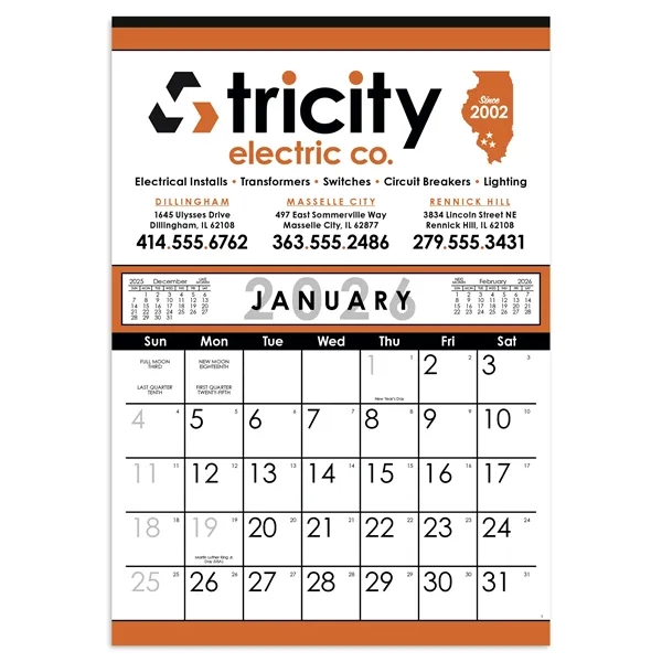 Commercial 12-Sheet Calendar