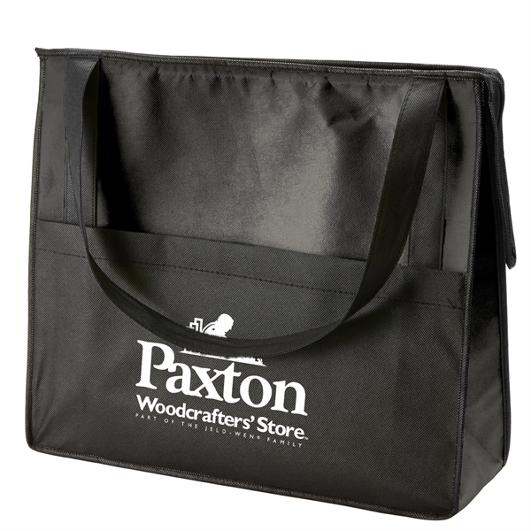 Zipper Tote with Front Pocket