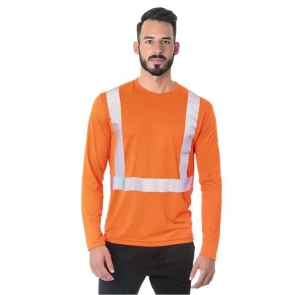 Bayside Unisex USA-Made Hi-Visibility Long Sleeve Perform...