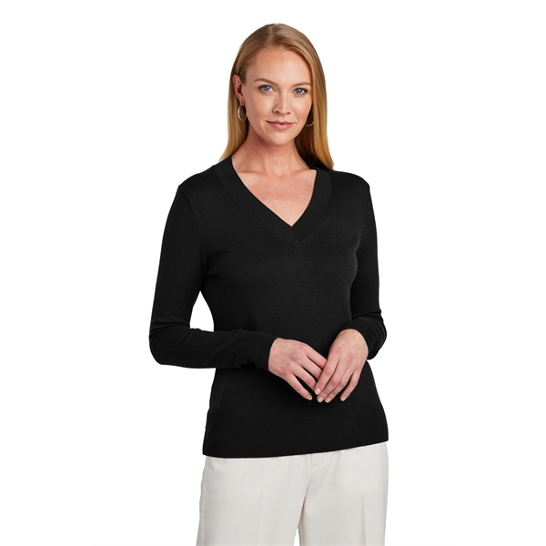 Brooks Brothers Women's Cotton Stretch V-Neck Sweater