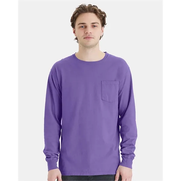 ComfortWash by Hanes Unisex Garment-Dyed Long Sleeve T-Sh...