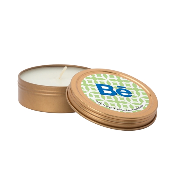 Custom 2oz. Scented Candle in Screw-Top Metal Tin