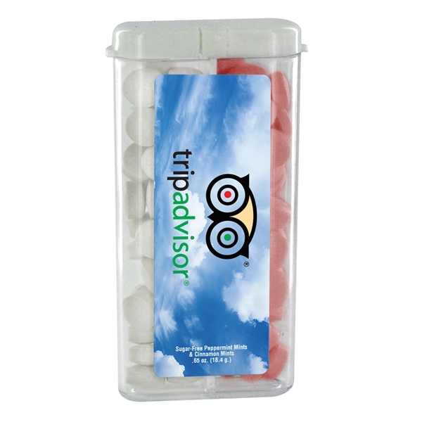 Dual Rectangular Flip Top Mint Dispenser