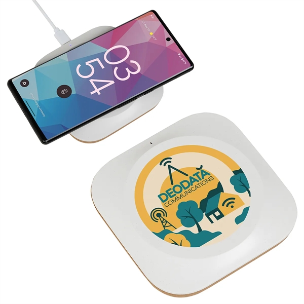 Trident 15W Wireless Charger Made With FSC® Cork & Recycled