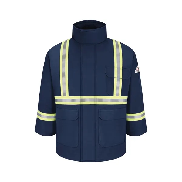 Bulwark Men's Long Deluxe Parka With Reflective Trim - EX...