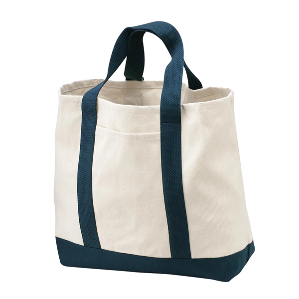 Port Authority - Ideal Twill Two-Tone Shopping Tote.