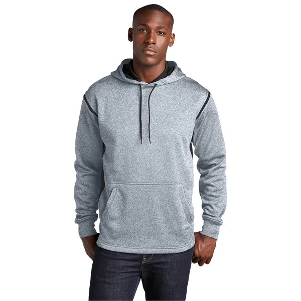 Sport-Tek Tech Fleece Colorblock Hooded Sweatshirt.