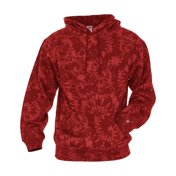 Badger Unisex Tie-Dyed Triblend Hooded Sweatshirt