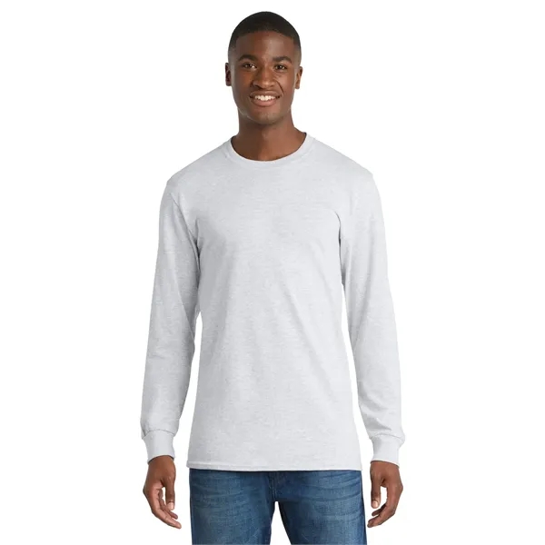 Port & Co Long Sleeve Core Cotton Tee.