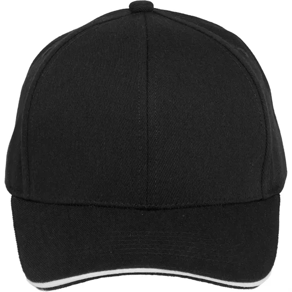 Recycled Cotton Twill 6 Panel Split Peak Ballcap