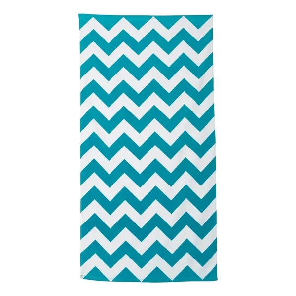Carmel Towel Company Chevron Velour Beach Towel