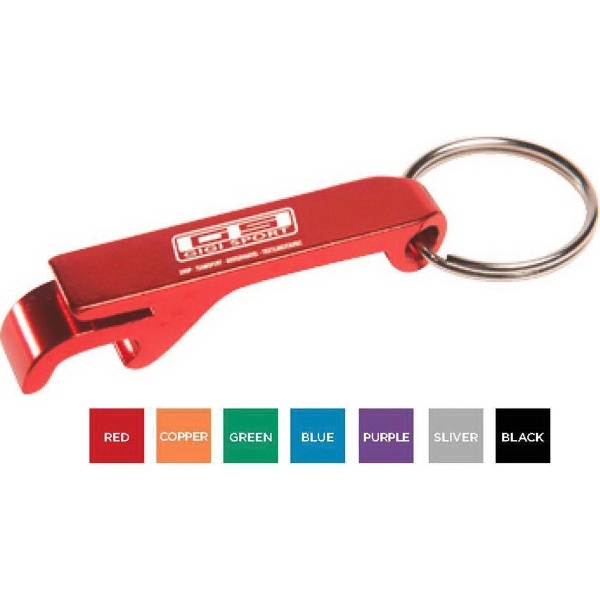 Aluminum Beverage Wrench Bottle Opener with Keychain