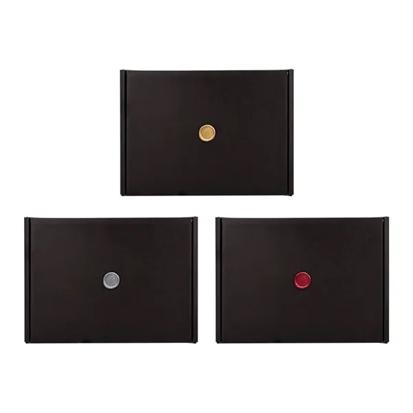 Black Gift Box with Wax Stamp Decoration